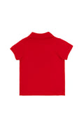 Boy Baby Red Basic Polo Neck T-Shirt