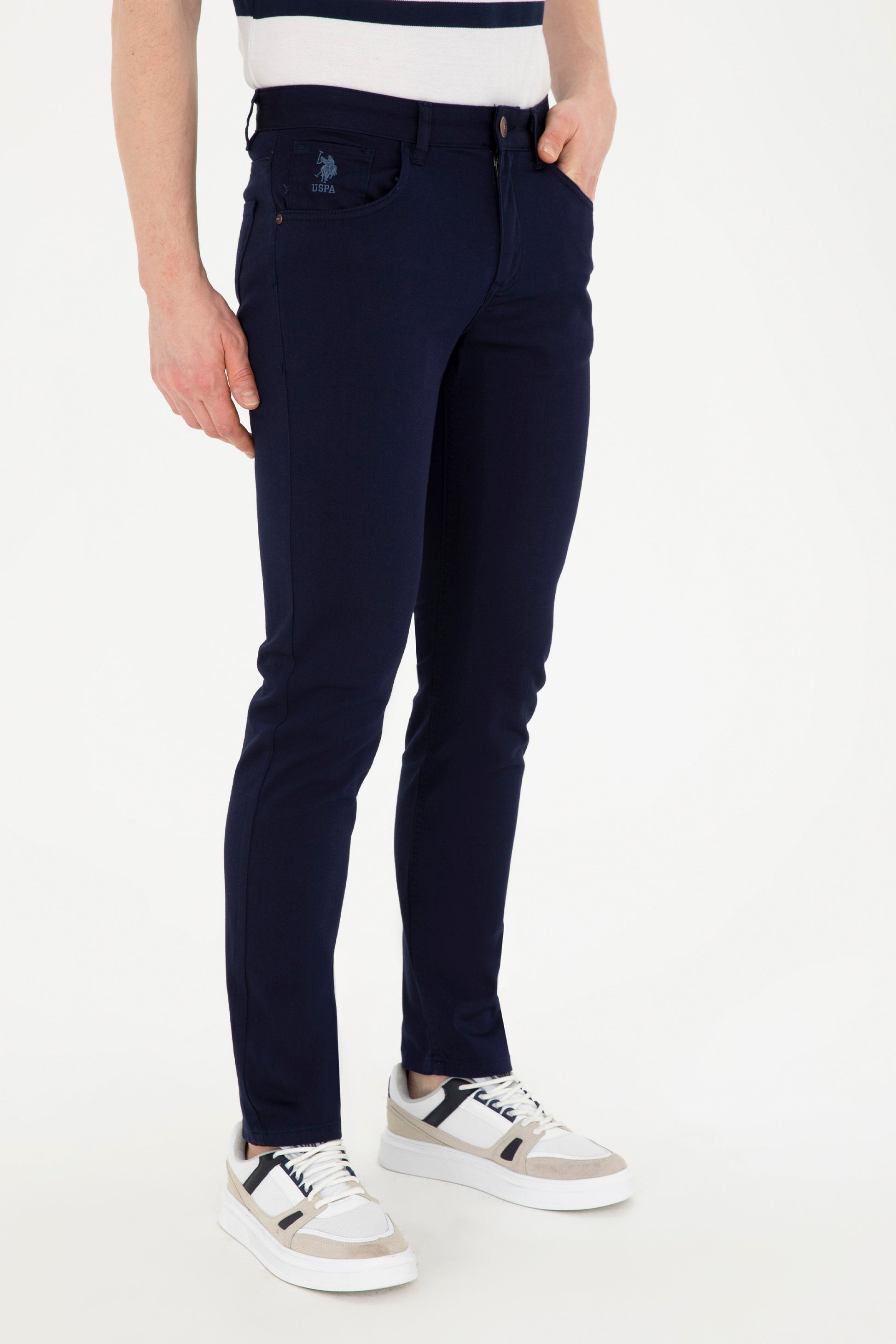 Men's Navy Blue Canvas Pants