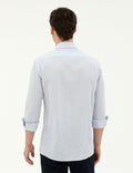 Light Blue Slim Fit Long Sleeve Shirt