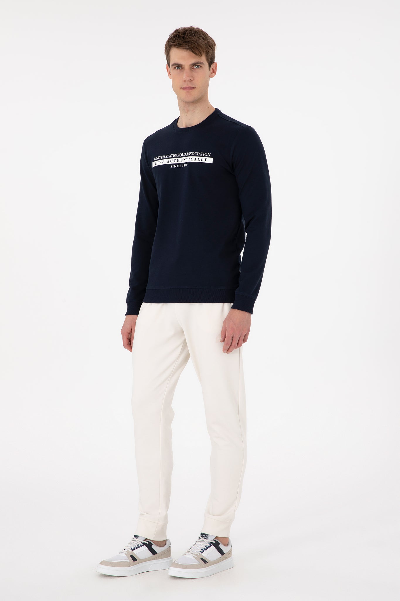 Men's Cream Sweatpants
