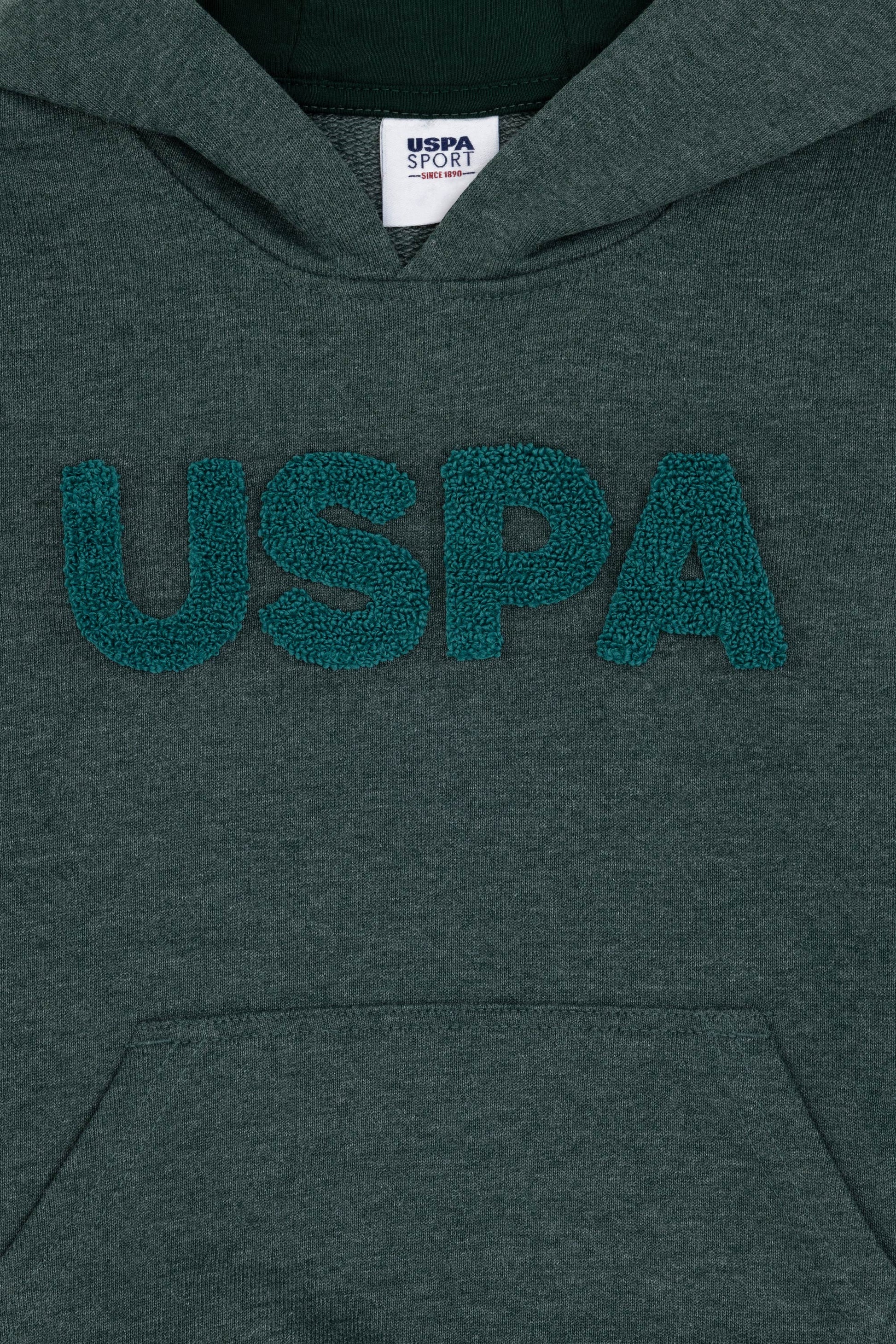 Boy's Dark Green Basic Sweatshirt