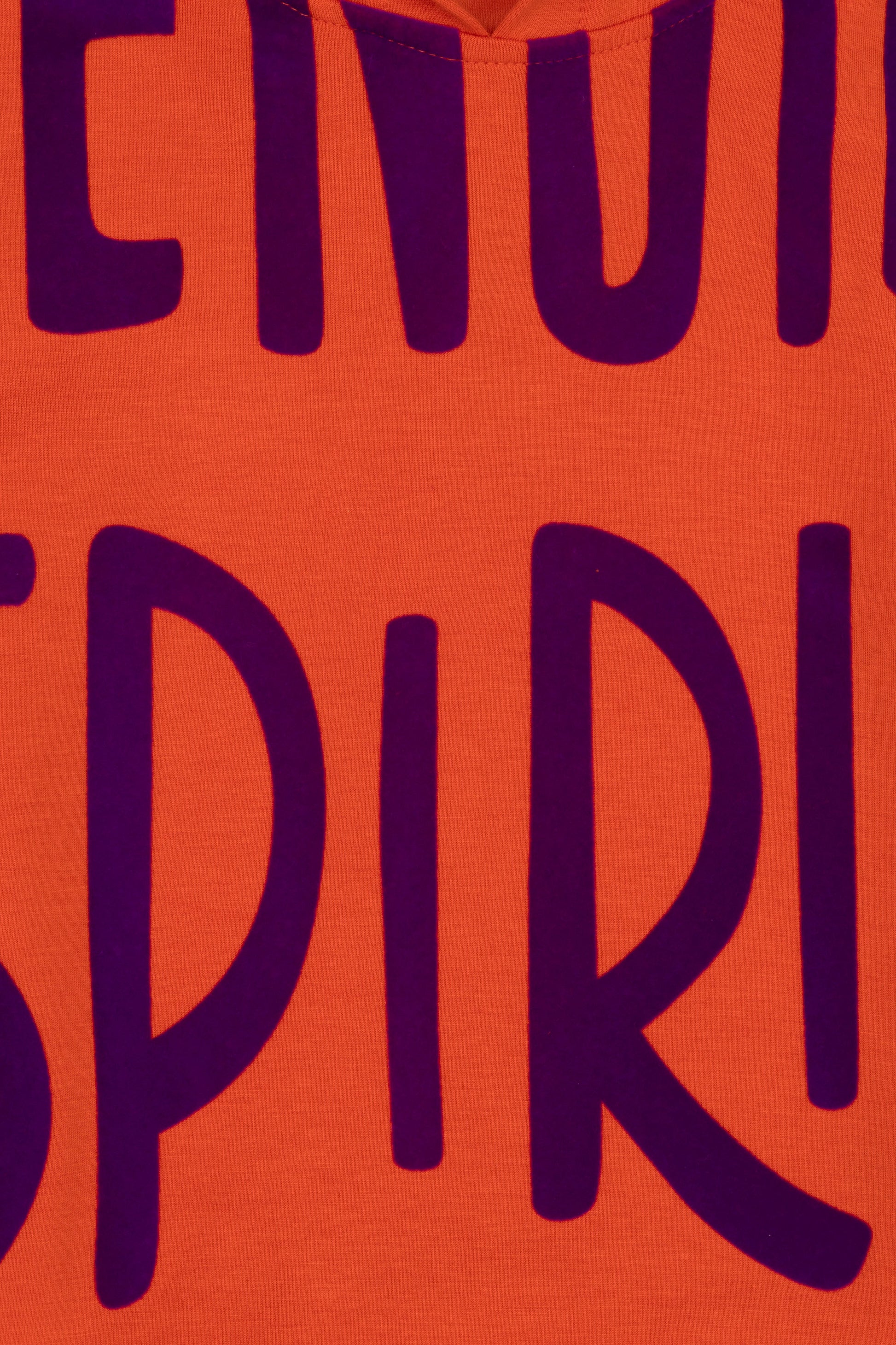 Girl's Orange Hooded Sweatshirt