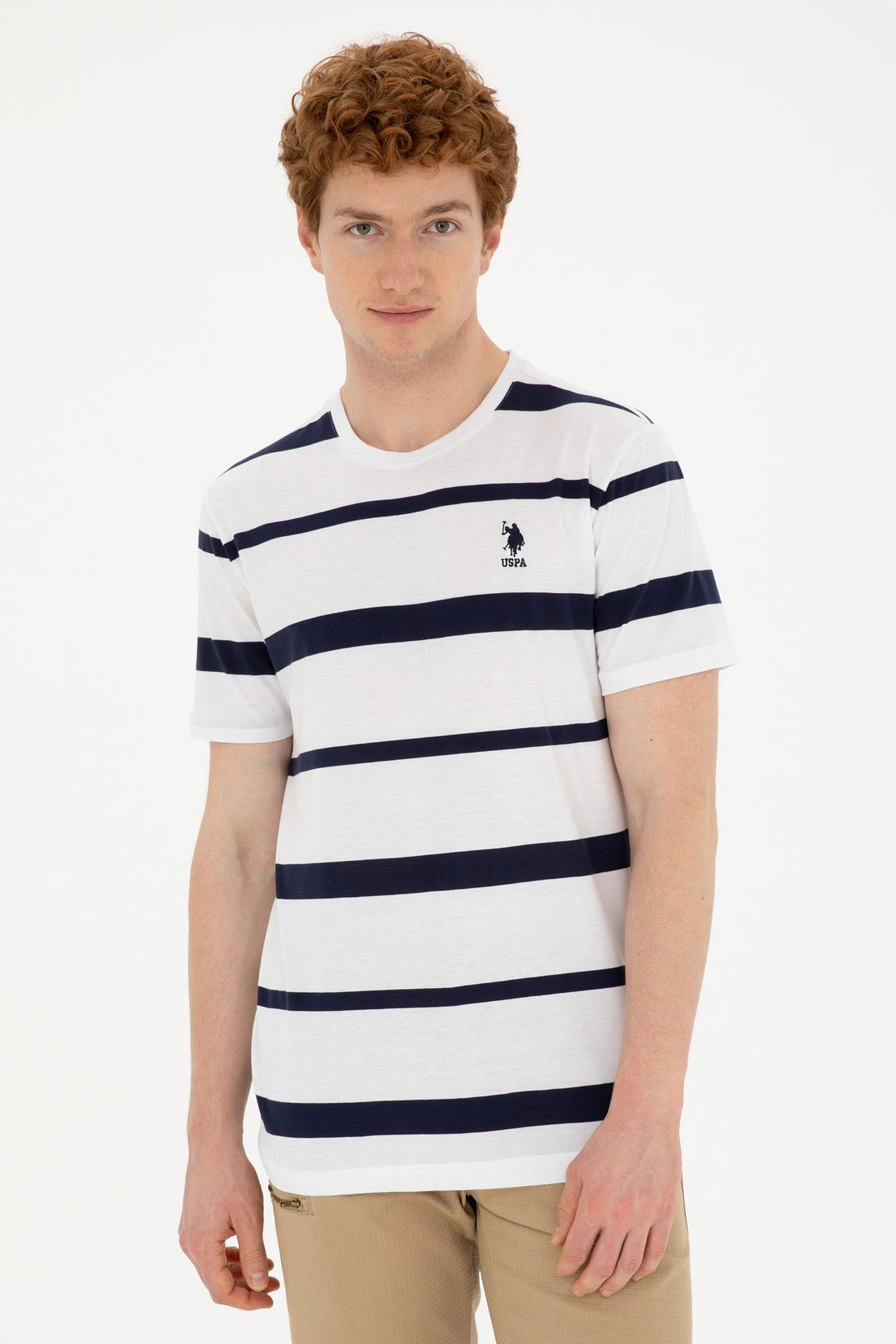 Men's Regular Fit Crew Neck White T-Shirt