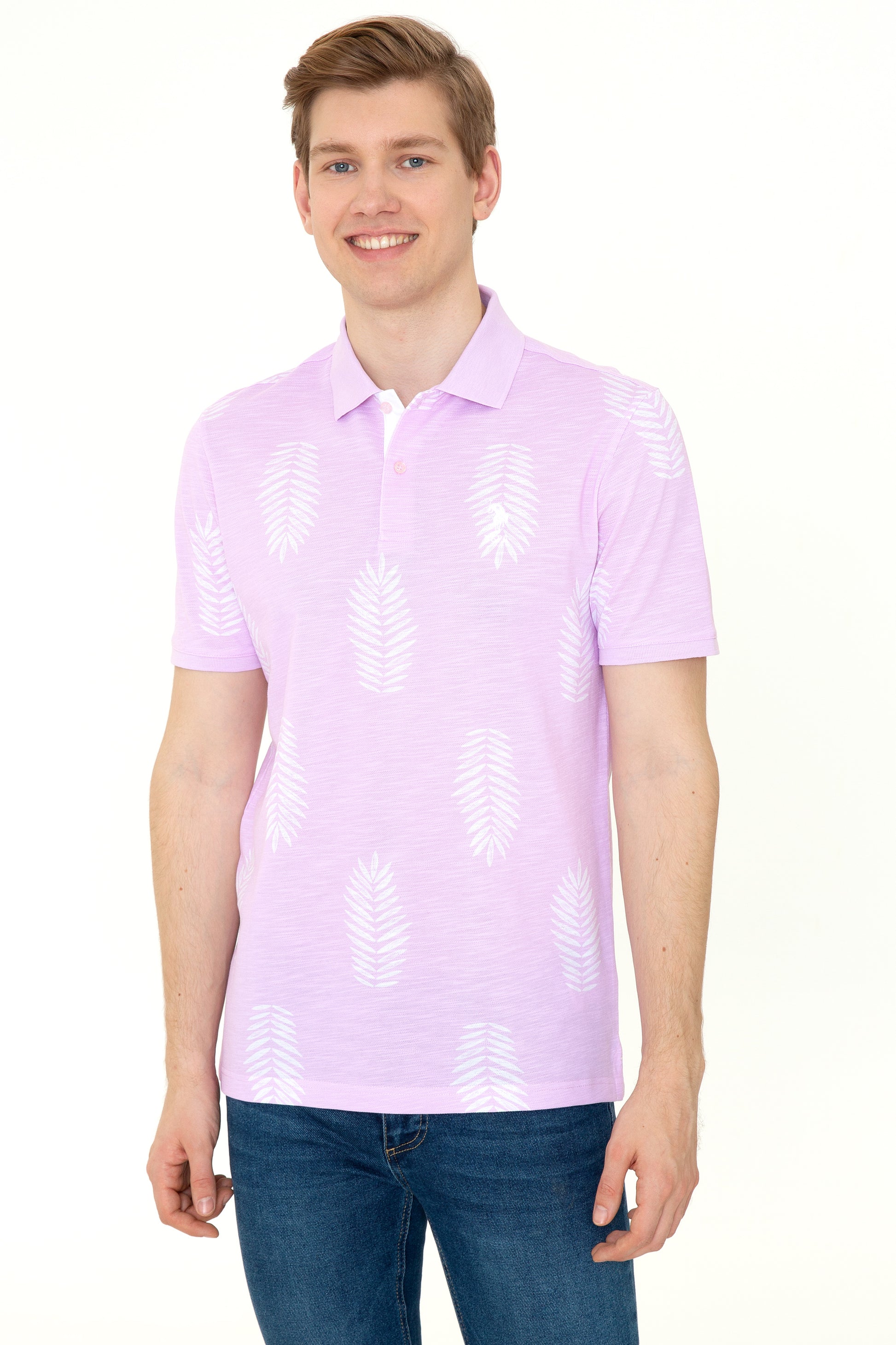 Men's Magnolia Polo Neck T-Shirt