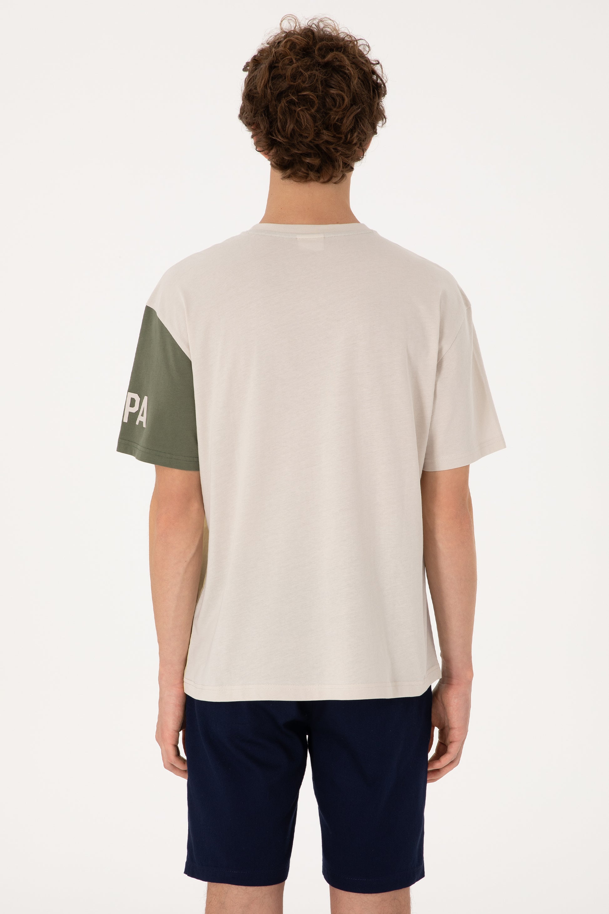 Men's Comfort Fit Crew Neck Stone T-Shirt
