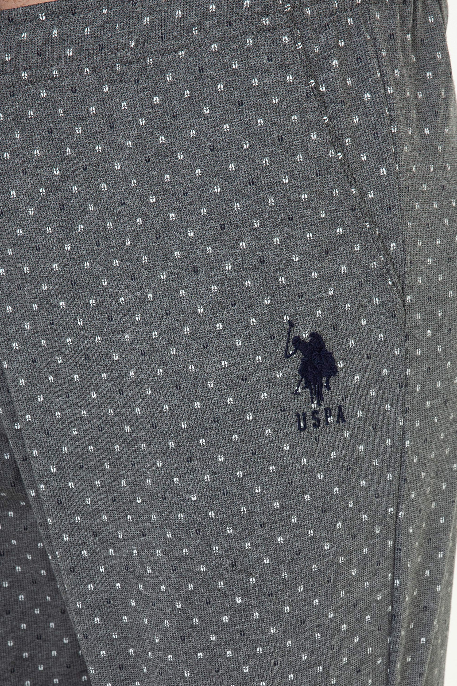 Men's Anthracite Melange Pajama Set