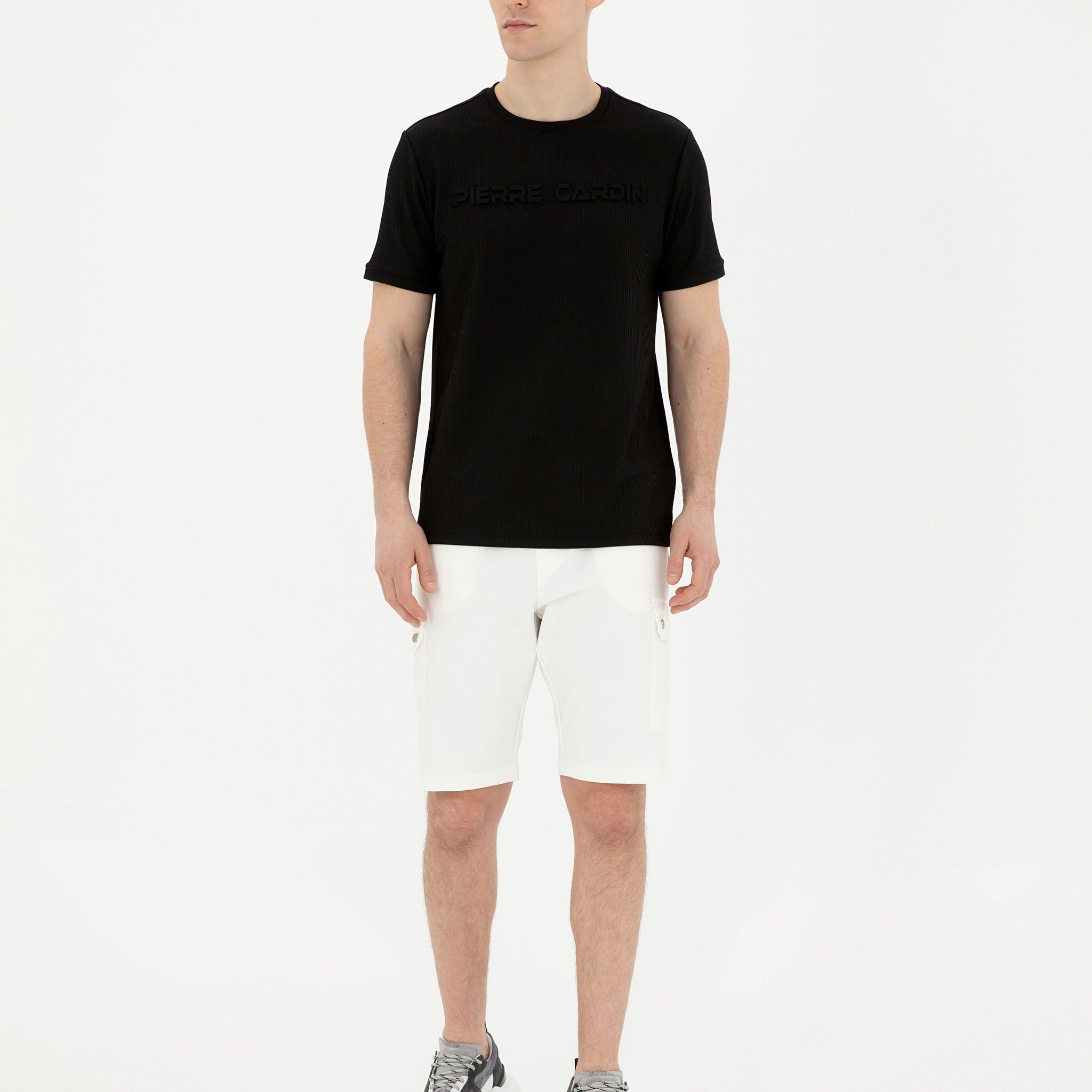 Ecru Regular Fit Knitted Shorts