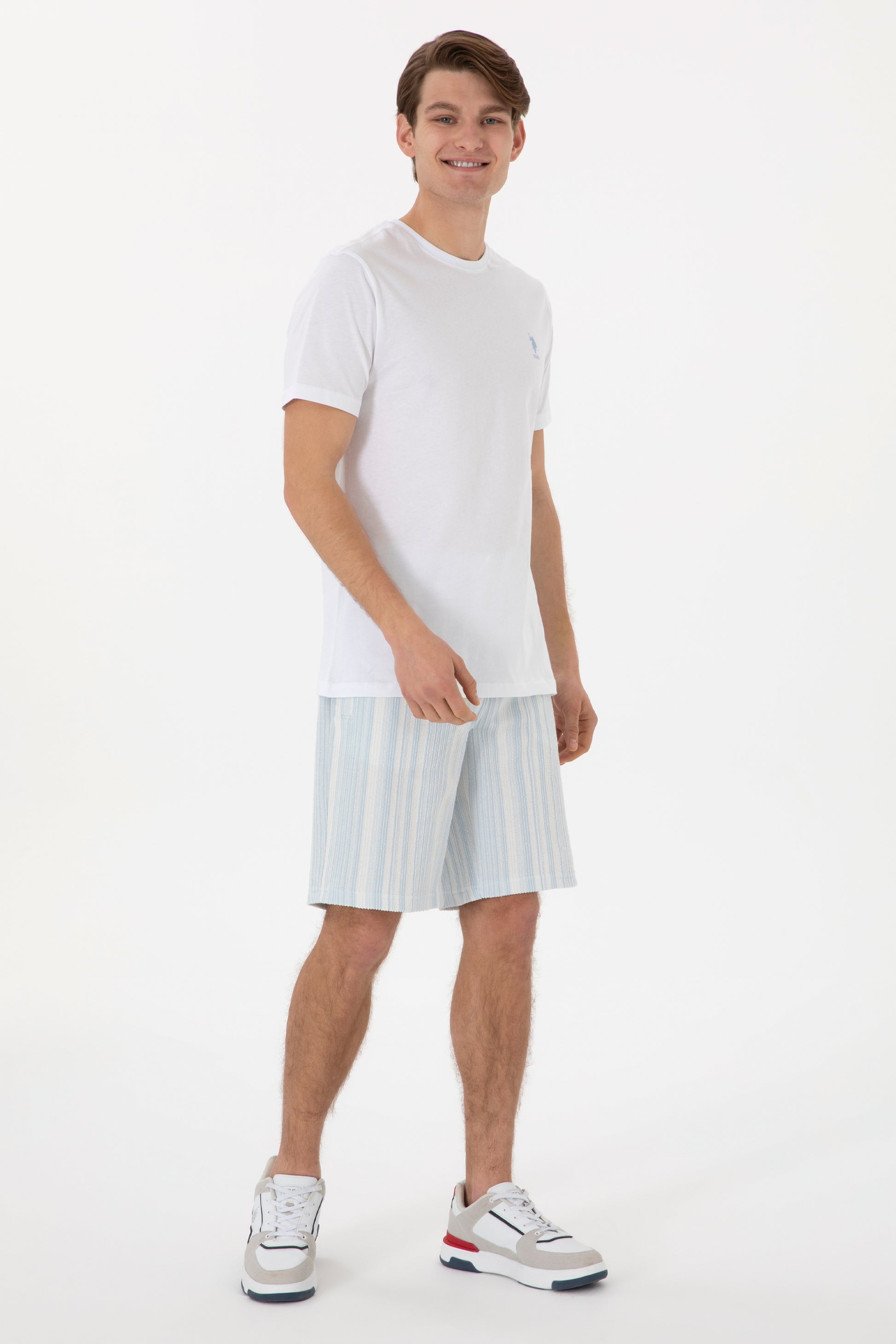 Men's Regular Fit Crew Neck White T-Shirt