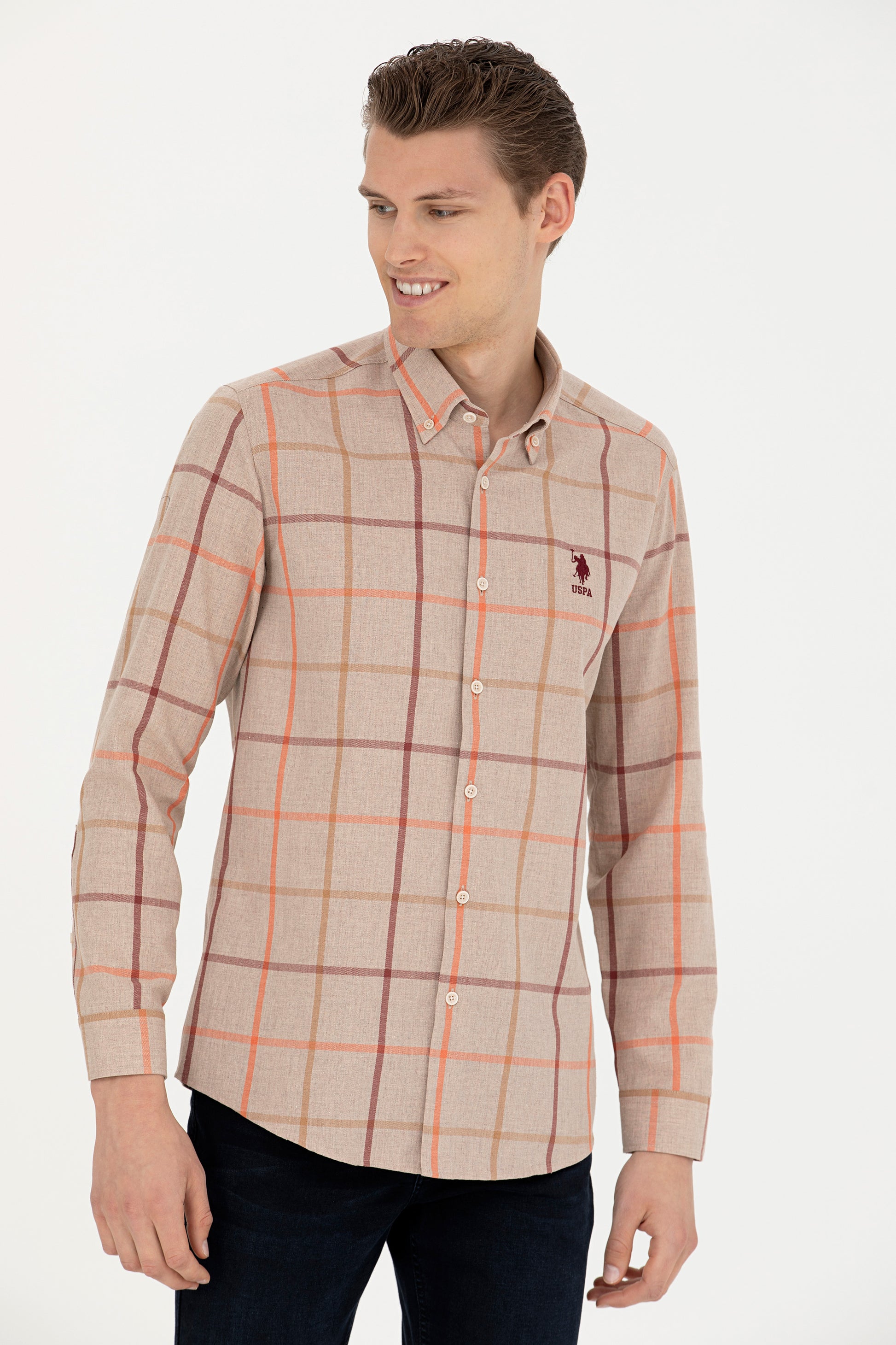 Men's Checkered Stone Shirt