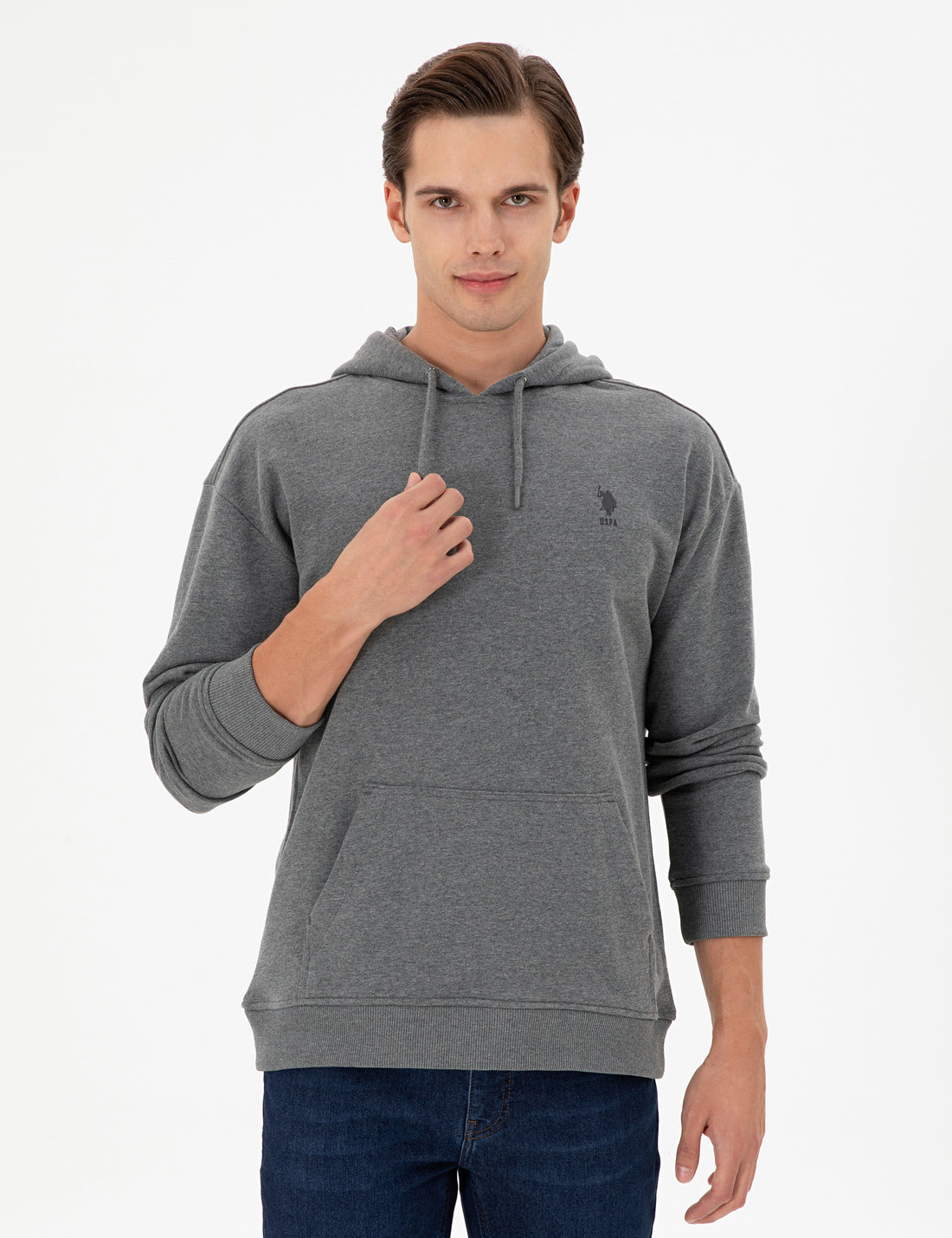 Men's Anthracite Melange Basic Sweatshirt