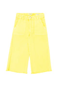 Girl's Neon Yellow Canvas Pants