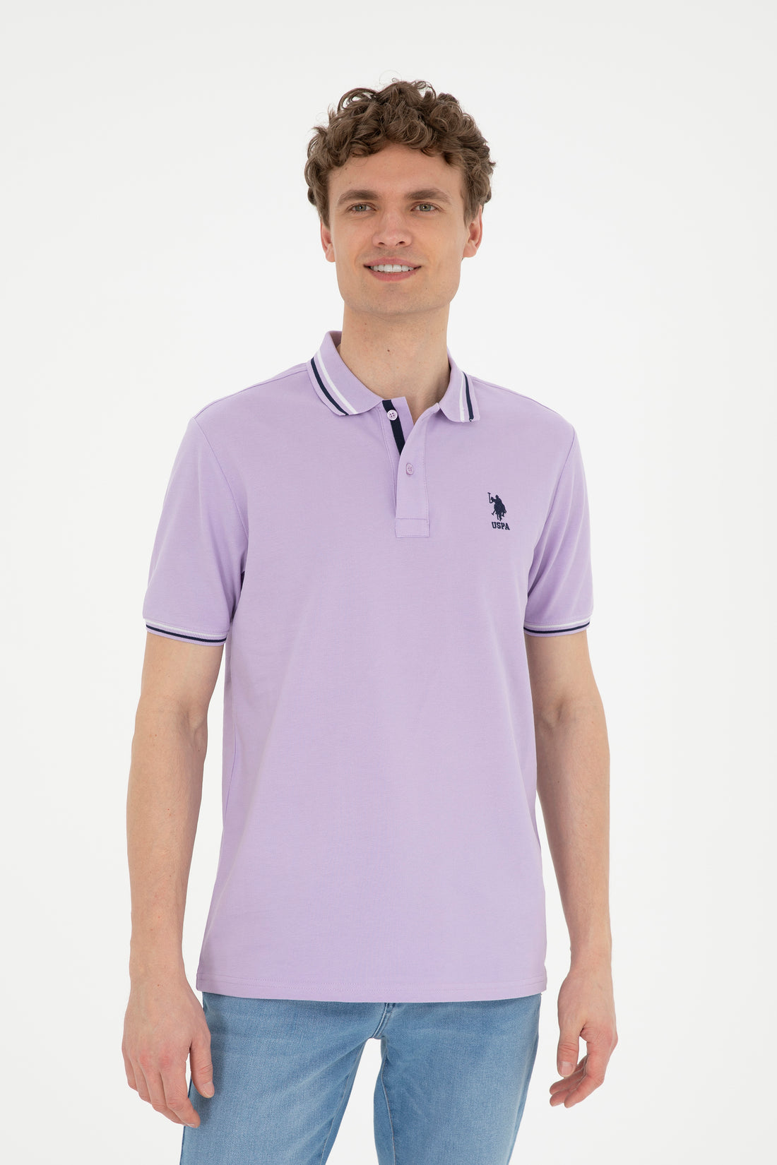 Men's Lilac Basic T-Shirt