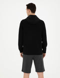 Black Regular Fit Sweatshirt