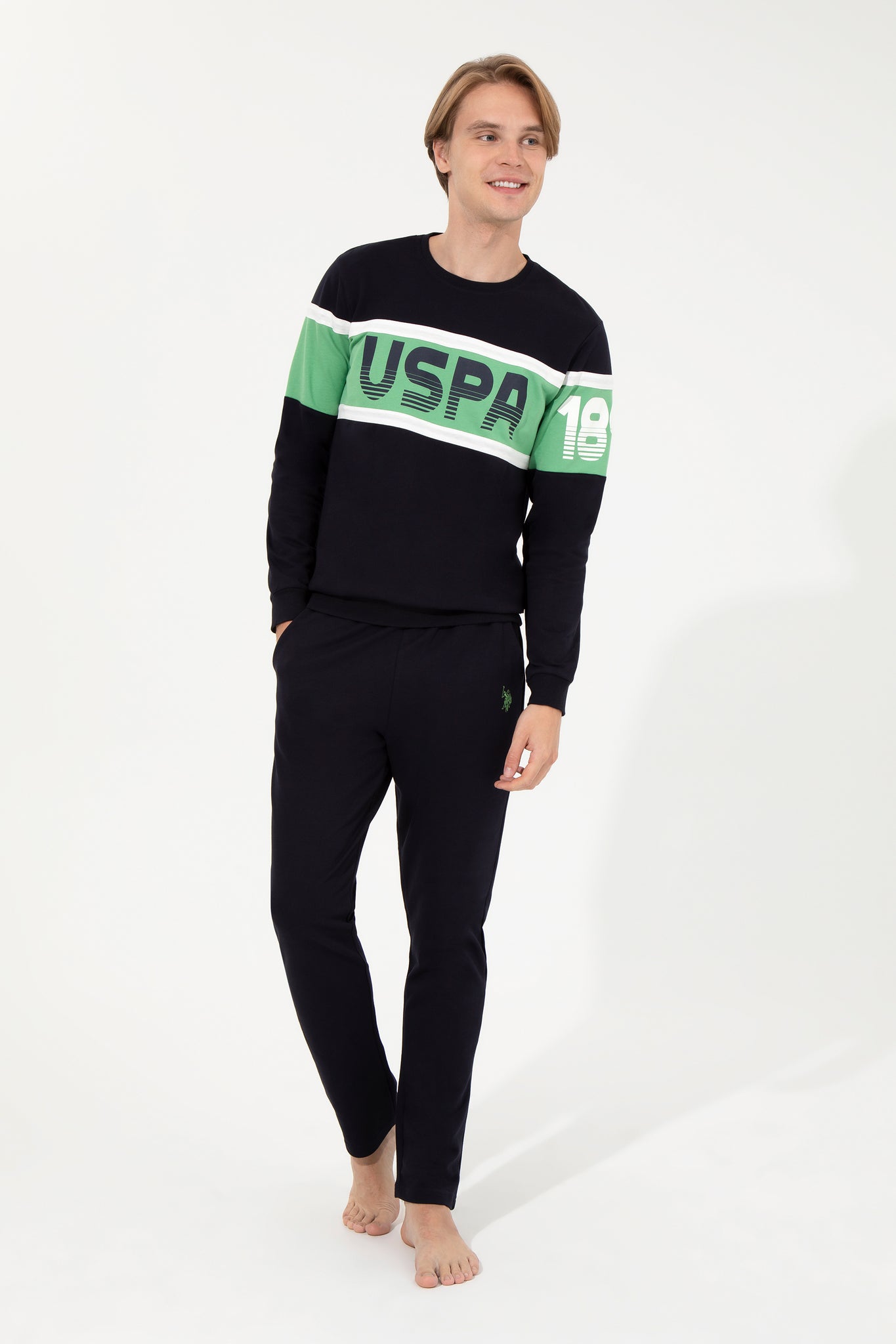 Men's Dark Green Pajama Set