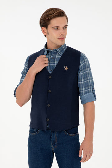 Men's Navy Knitwear Cardigan