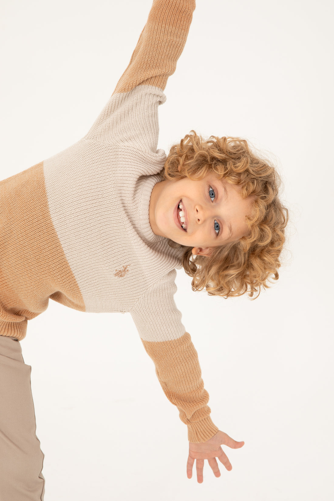 Boy's Camel Sweater