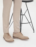 Beige 100% Leather Casual Shoes
