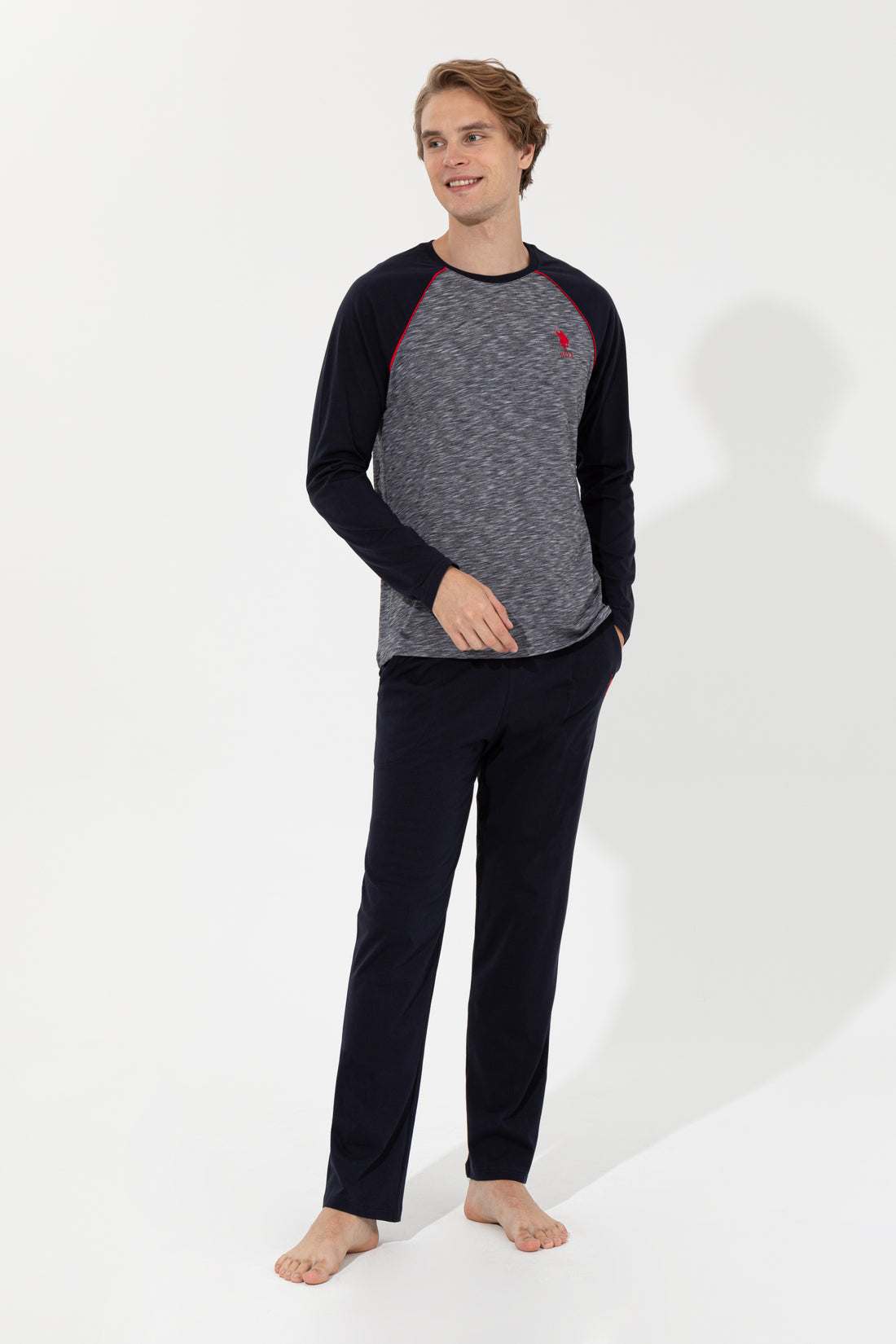 Men's Navy Blue Pajama Set