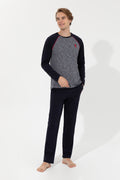 Men's Navy Blue Pajama Set