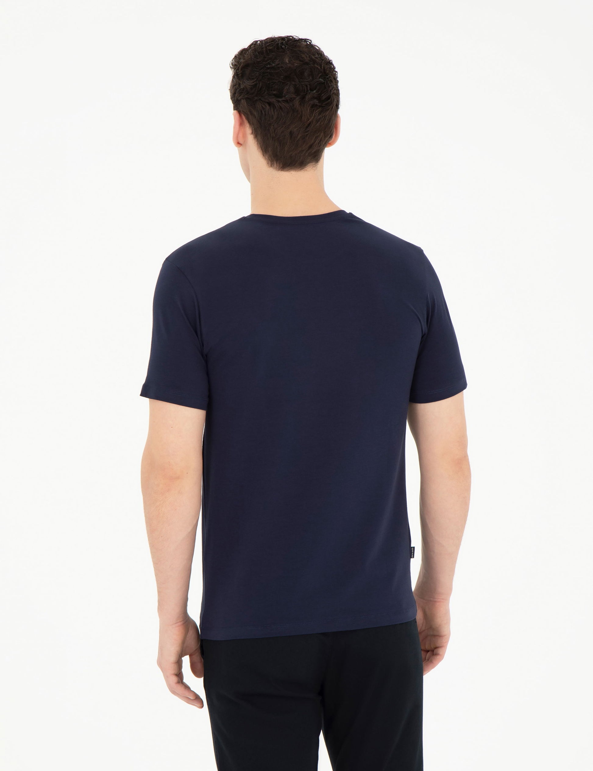 Navy Slim Fit Basic T-Shirt