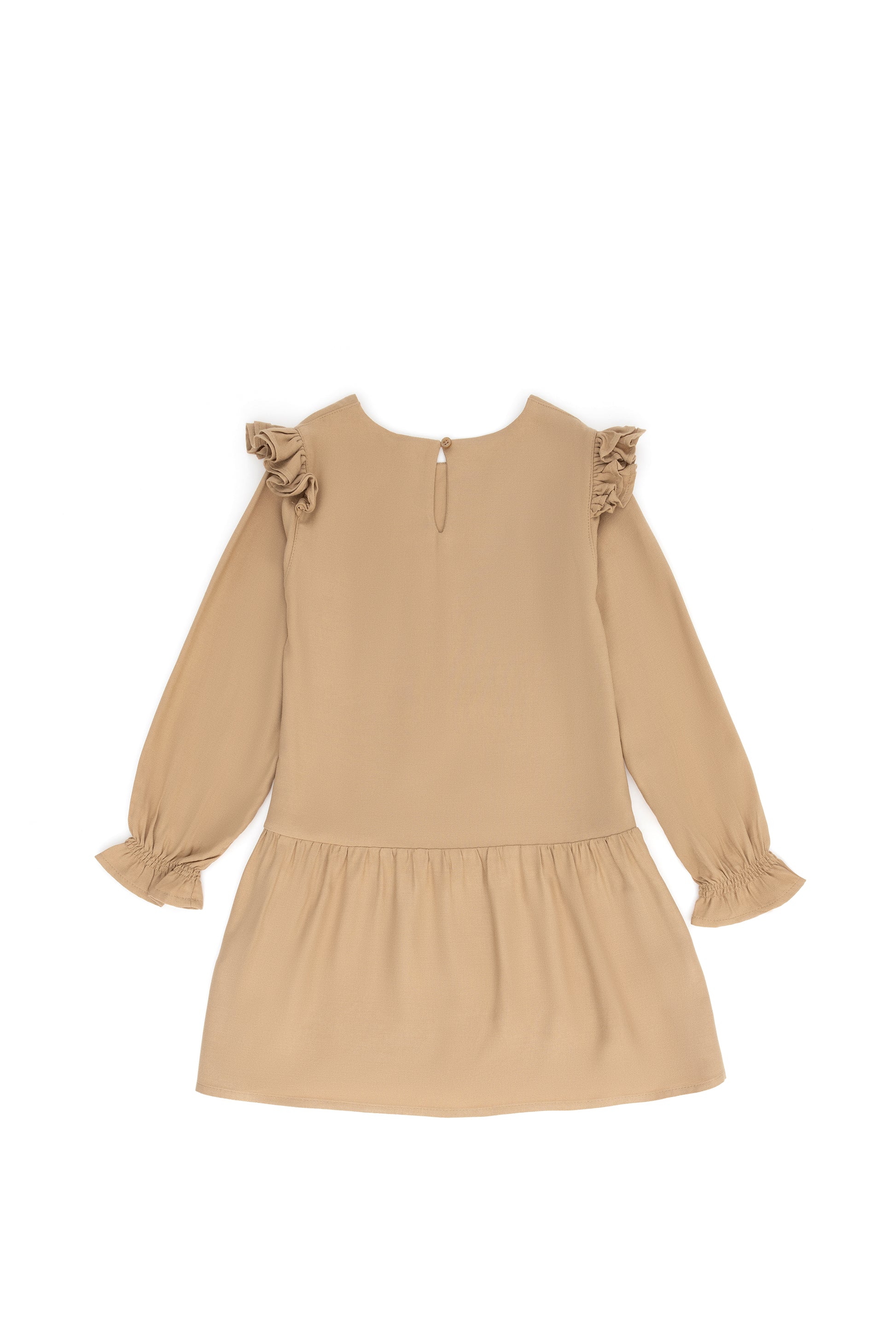 Girls' Sand Long Sleeve Knit Dress