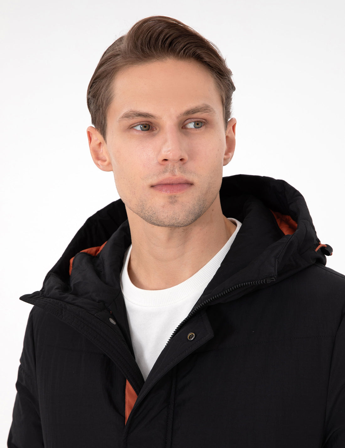 Black Regular Fit Coat