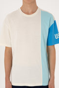 Men's Comfort Fit Crew Neck Ecru T-Shirt