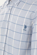 Men's Dark Blue Long Sleeve Shirt