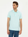 Aqua Green Slim Fit Basic T-Shirt