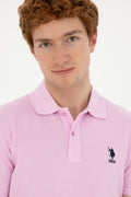 Men's Pink Basic T-Shirt