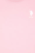 Boys' Light Pink Basic Crew Neck T-Shirt