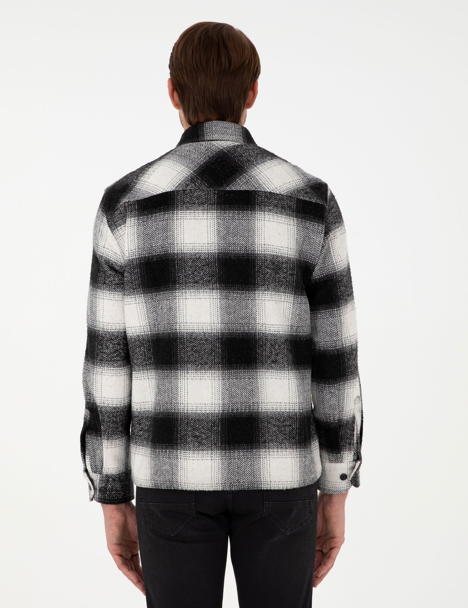 Black Comfort Fit Long Sleeve Lumberjack Shirt