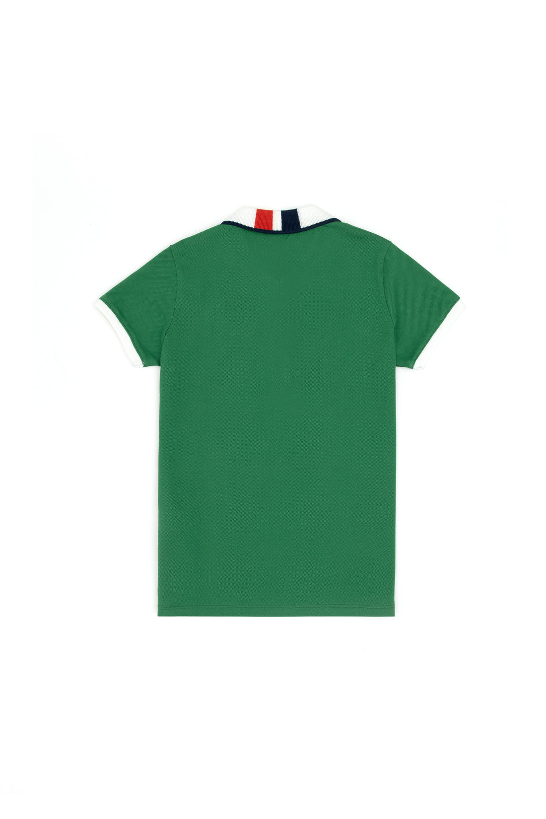 Boy's Green Basic Polo Neck T-Shirt