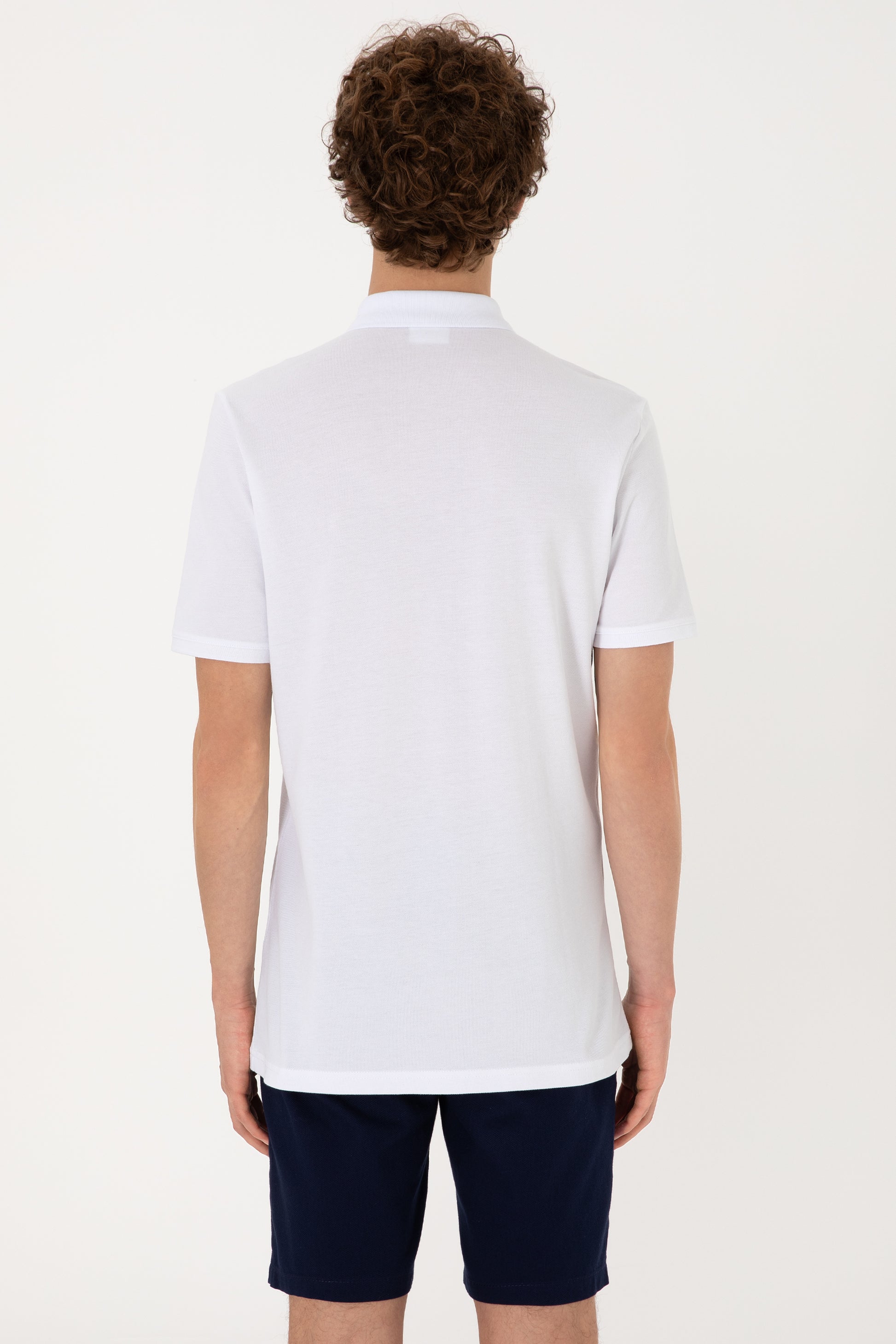 Men's Regular Fit Polo Neck Turquoise T-shirt