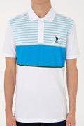Men's Regular Fit Polo Neck Turquoise T-shirt