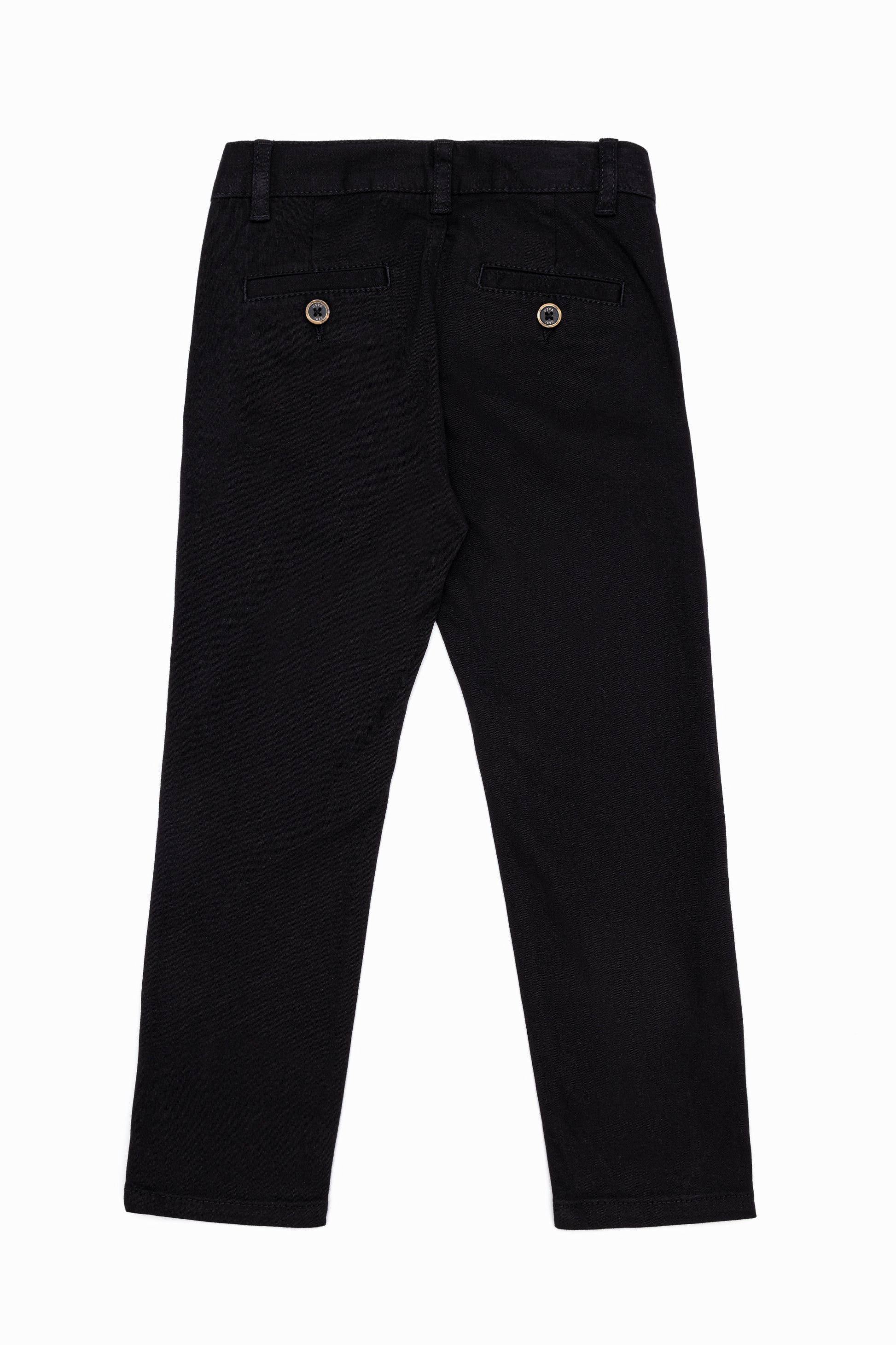 Boy's Black Canvas Pants