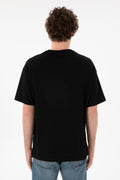 Men's Oversize Fit Crew Neck Black T-Shirt