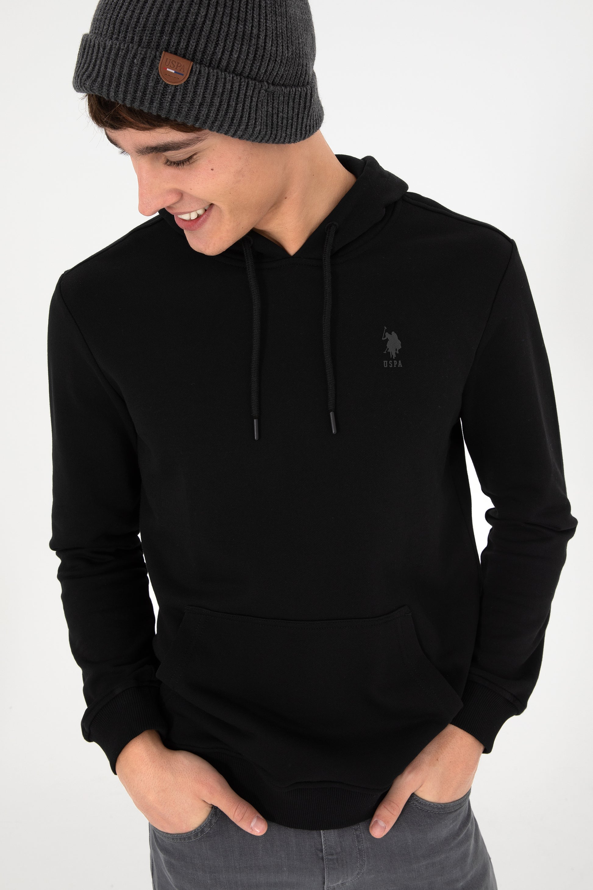 Men's Black Basic Sweatshirt