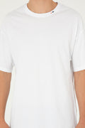 Men's Oversize Fit Crew Neck White T-Shirt