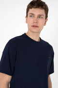 Men's Comfort Fit Crew Neck Navy T-Shirt