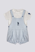 Boy Baby Blue Jumpsuit 2-Piece Set