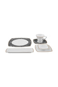 Fine Pearl Şahmeran 26 Pieces 6 Seater Square Breakfast Serving Set