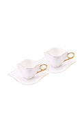 Endless Love 2 Seater Coffee Cup Set White Gold 100 ml