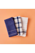 100% Cotton Liberty Dry Cloth Set of 3 Pack Navy Blue (45x65 Cm)