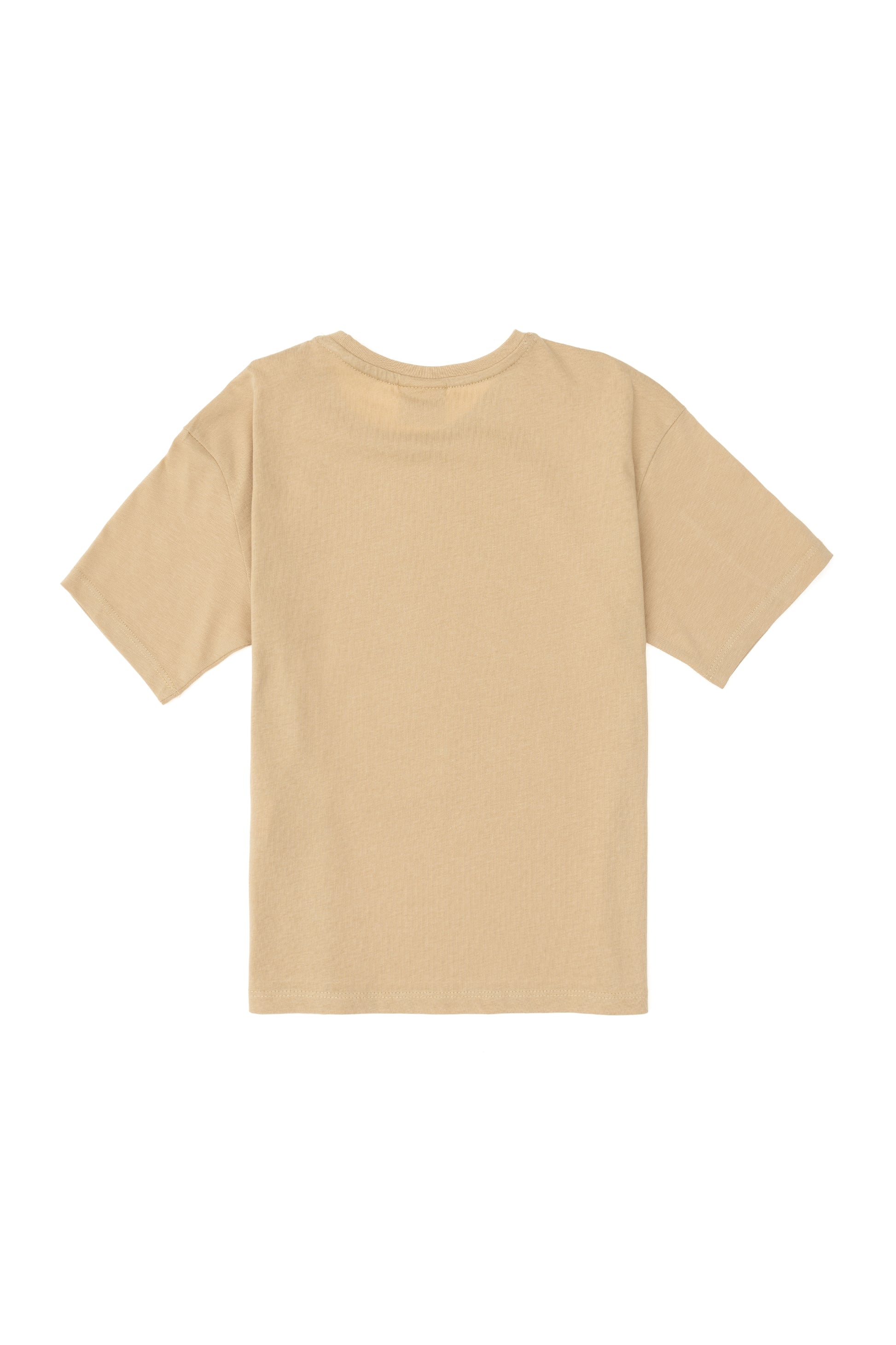Boy's Sand Comfort Basic Crew Neck T-Shirt