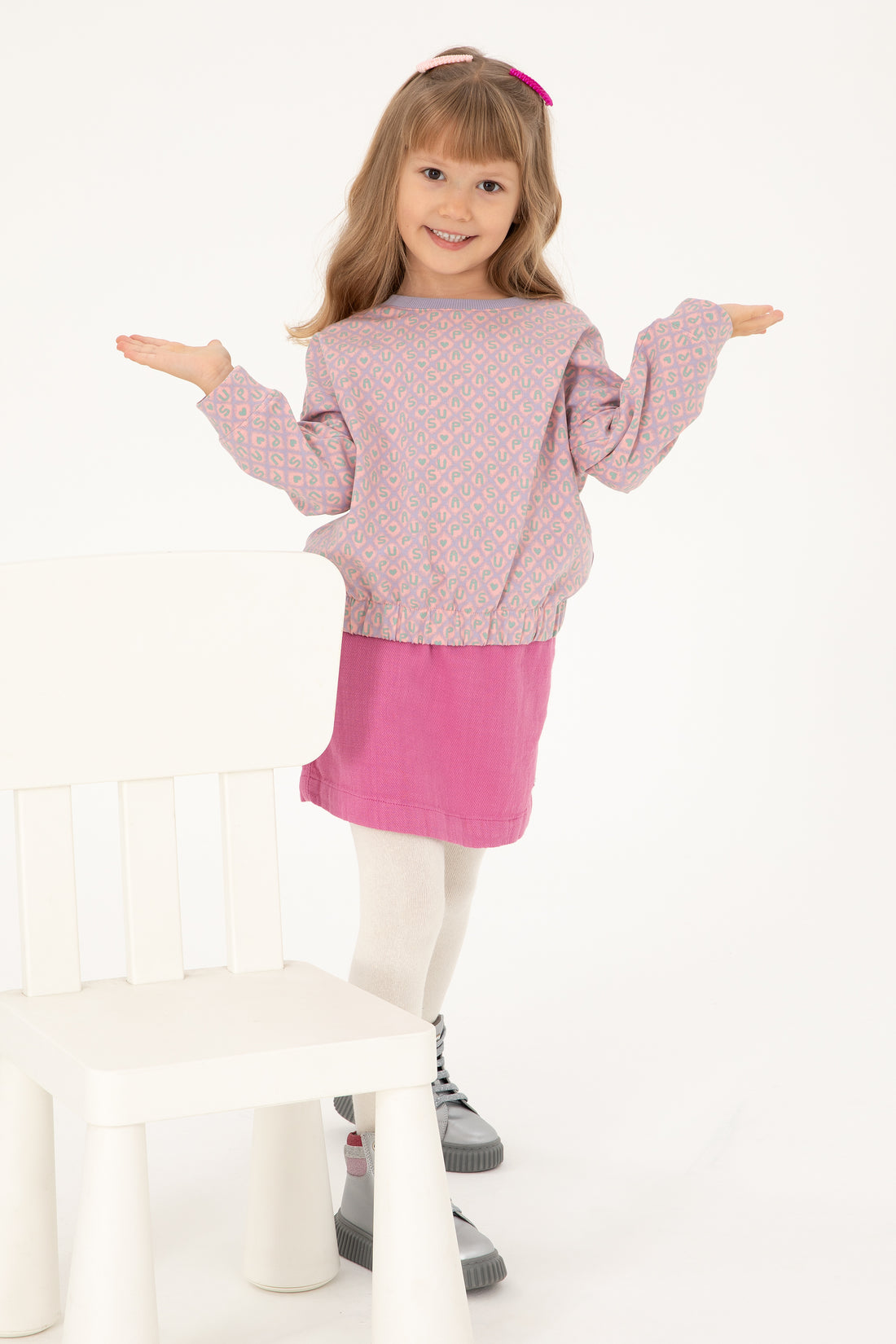 Girl's Lilac Sweatshirt