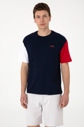 Men's Comfort Fit Crew Neck Navy T-Shirt
