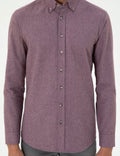 Purple Slim Fit Long Sleeve Shirt