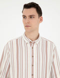 Brown Oversize Short Sleeve Shirt