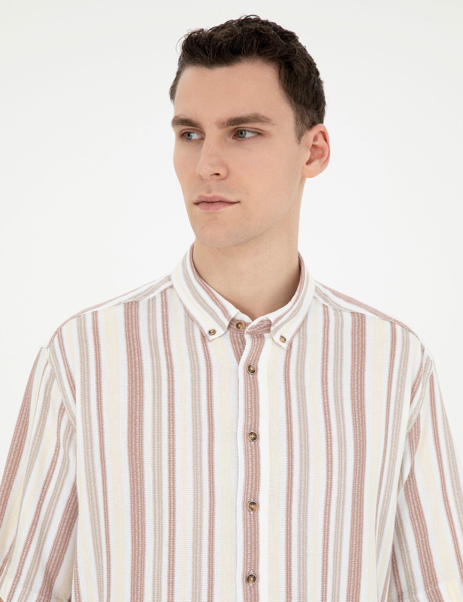 Brown Oversize Short Sleeve Shirt